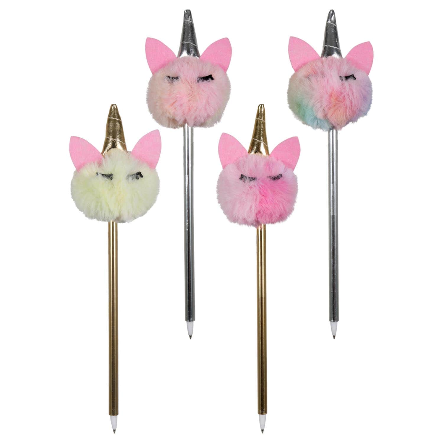Caticorn Pom Pom Pens, 9x2x2 in. (Pack of 36)