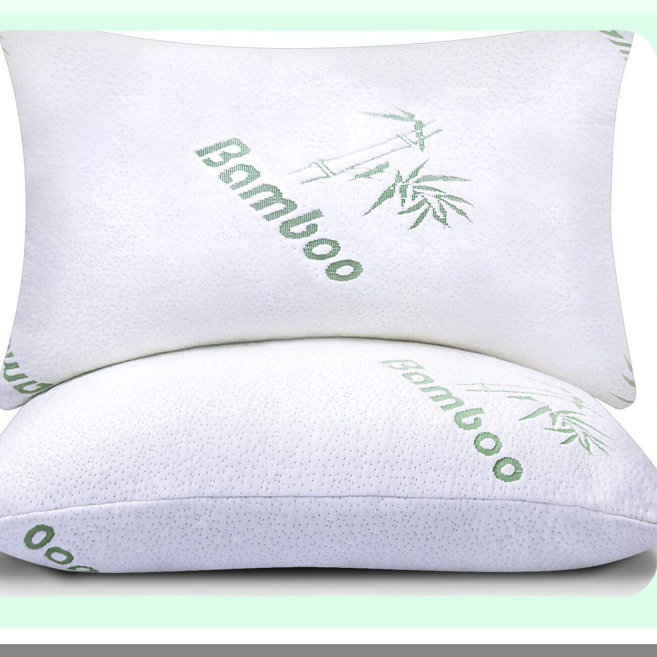 CoolDream Memory Foam Pillows - Queen Size Set of 2 | Cooling Bed Pillows for Sleeping | Back, Stomach, Side Sleeper | Soft, Comfy Cool Shredded | 2 Pack | Rayon Derived from Bamboo