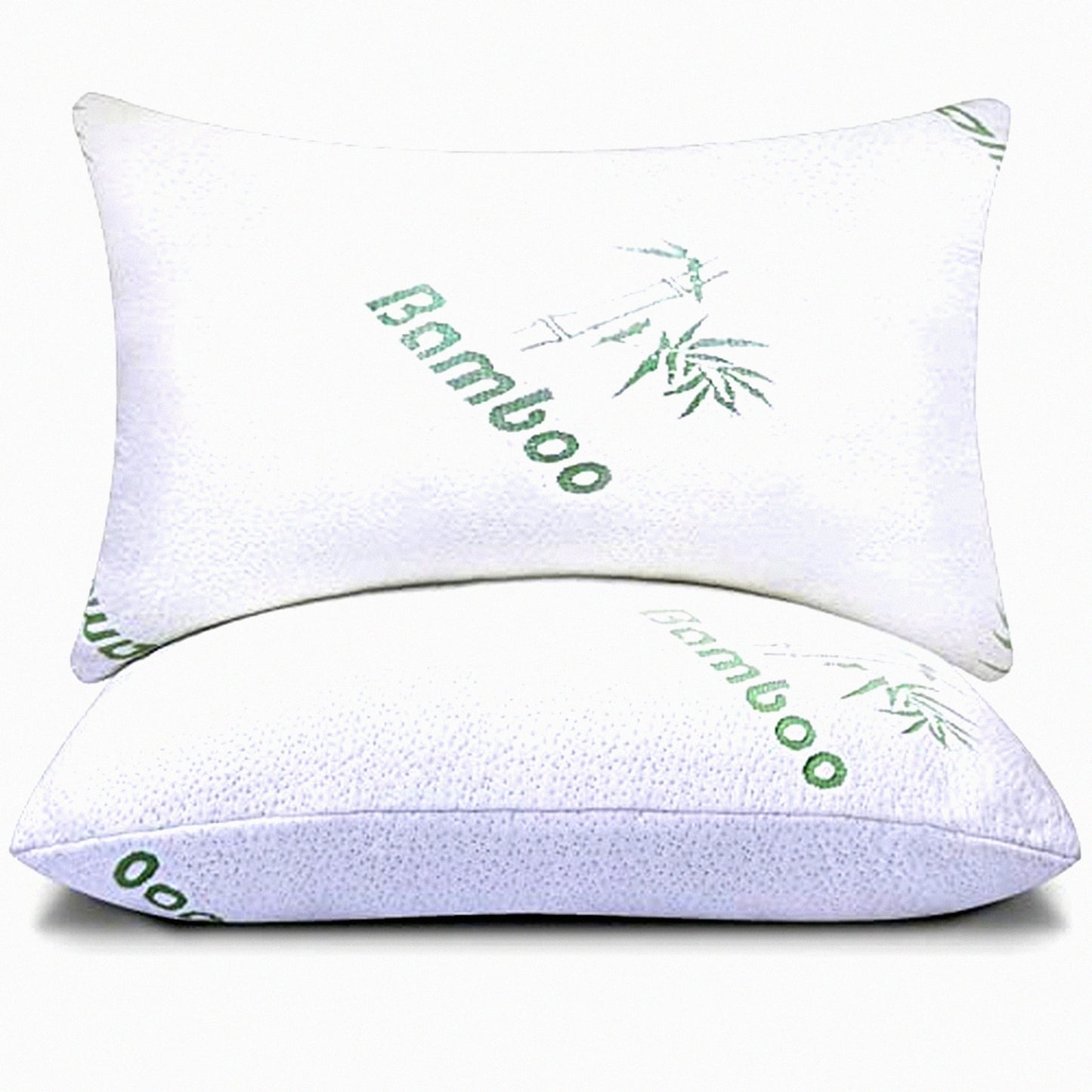 CoolDream Memory Foam Pillows - Queen Size Set of 2 | Cooling Bed Pillows for Sleeping | Back, Stomach, Side Sleeper | Soft, Comfy Cool Shredded | 2 Pack | Rayon Derived from Bamboo