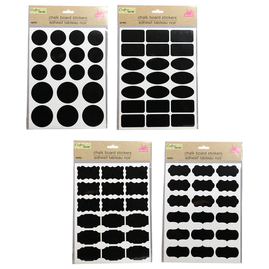 Crafter's Square Chalkboard Stickers (Pack of 36)