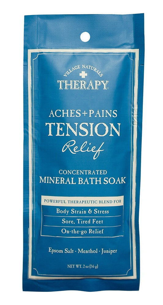 Village Naturals Therapy Aches & Pains Tension Relief Bath Soap, 2-oz Packs (12)