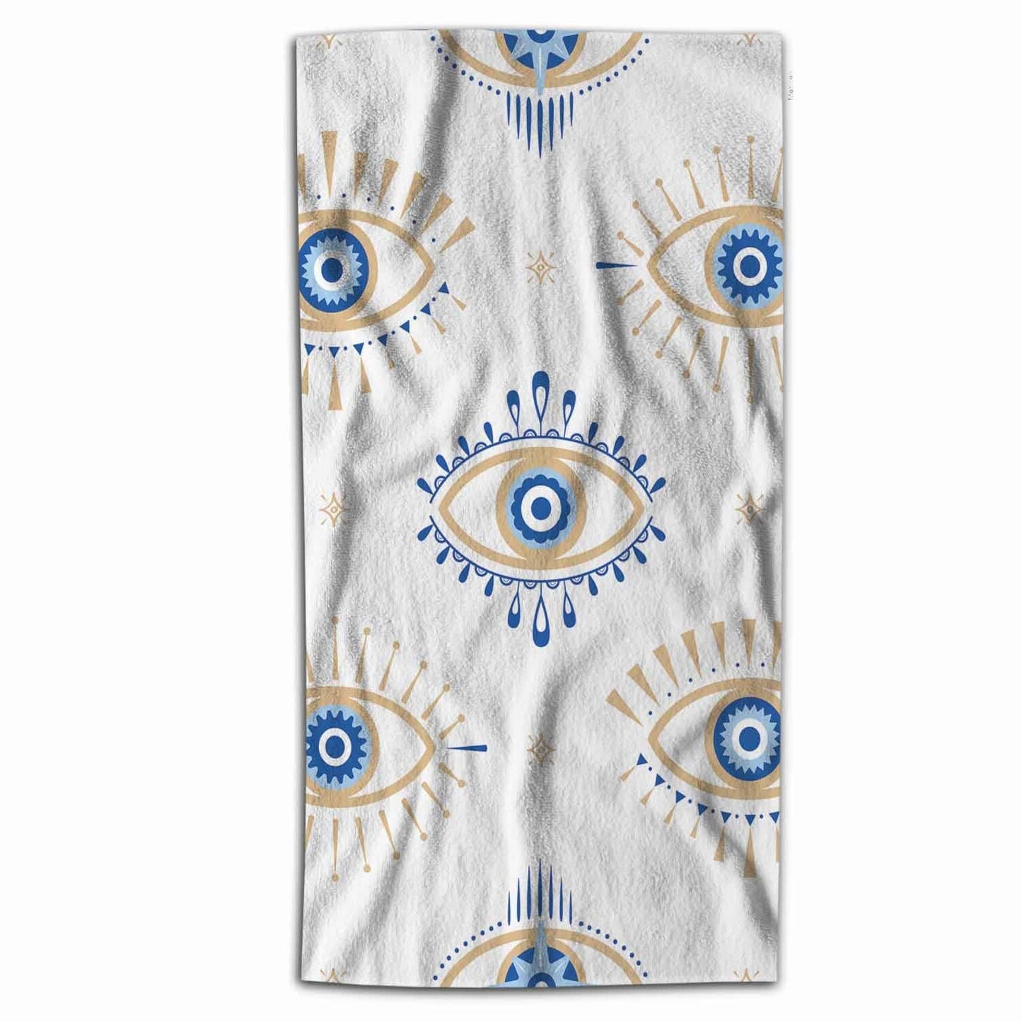 Bath Towel Hamsa Occult Symbol 64x32 Inch