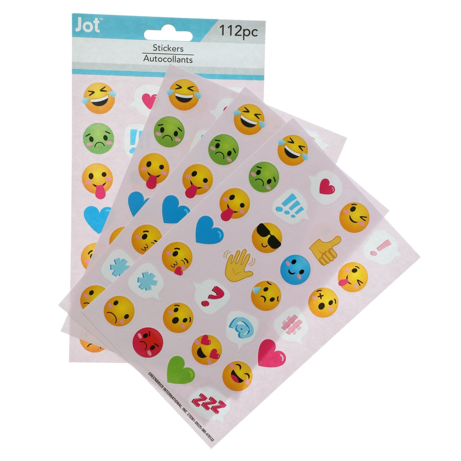 Emoji Stickers, 96-ct. Packs (Pack of 24)
