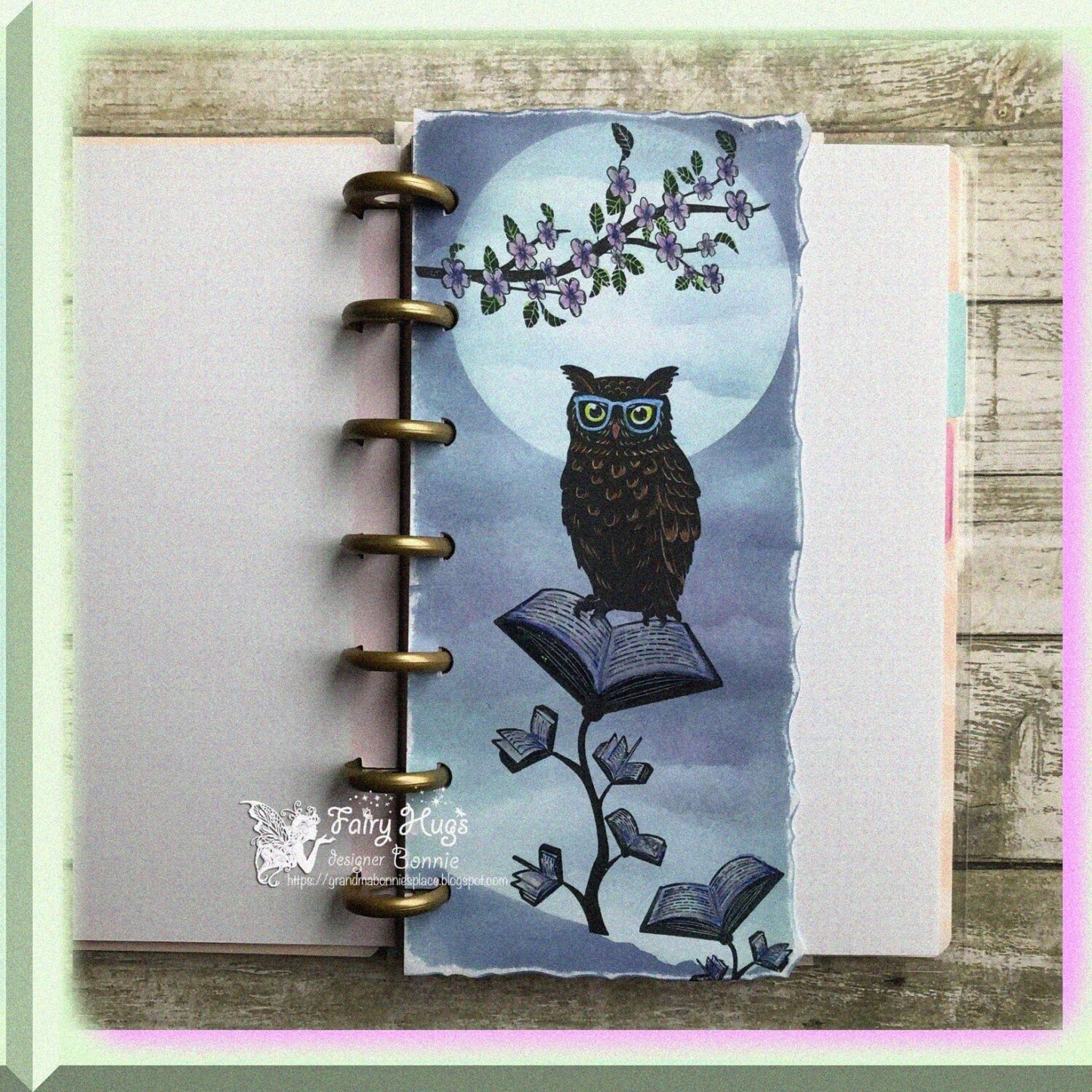 Book Flowers Stamps Set