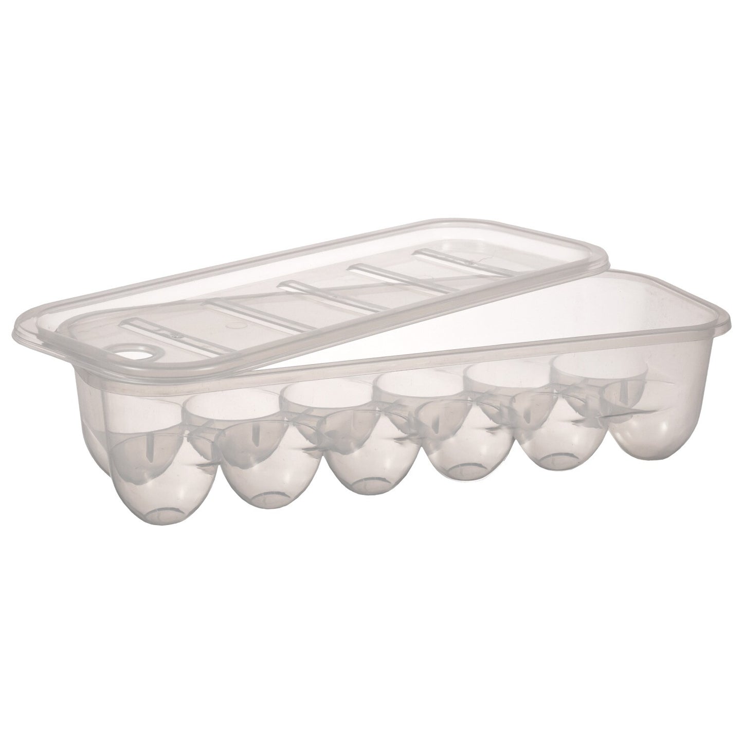 Essentials Rectangular Plastic Egg Storage Containers, 12.5x5 in. (Pack of 24)