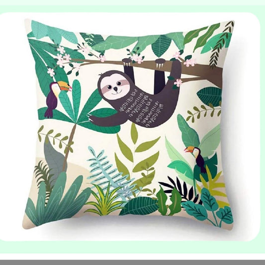 Slothly Snuggle Pillow Covers - Adorable Hanging Sloth Design for Cozy Home Decor - Soft Throw Pillow Cases for Couch, Bed, or Chair - Cute Animal Lover Gift