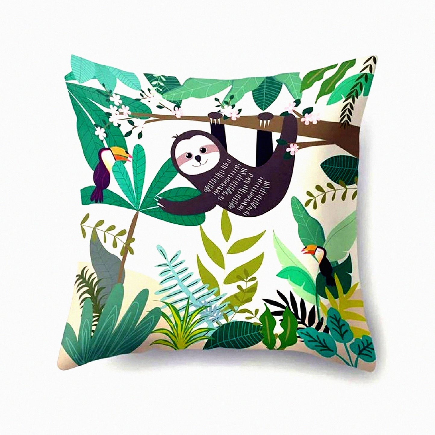 Slothly Snuggle Pillow Covers - Adorable Hanging Sloth Design for Cozy Home Decor - Soft Throw Pillow Cases for Couch, Bed, or Chair - Cute Animal Lover Gift