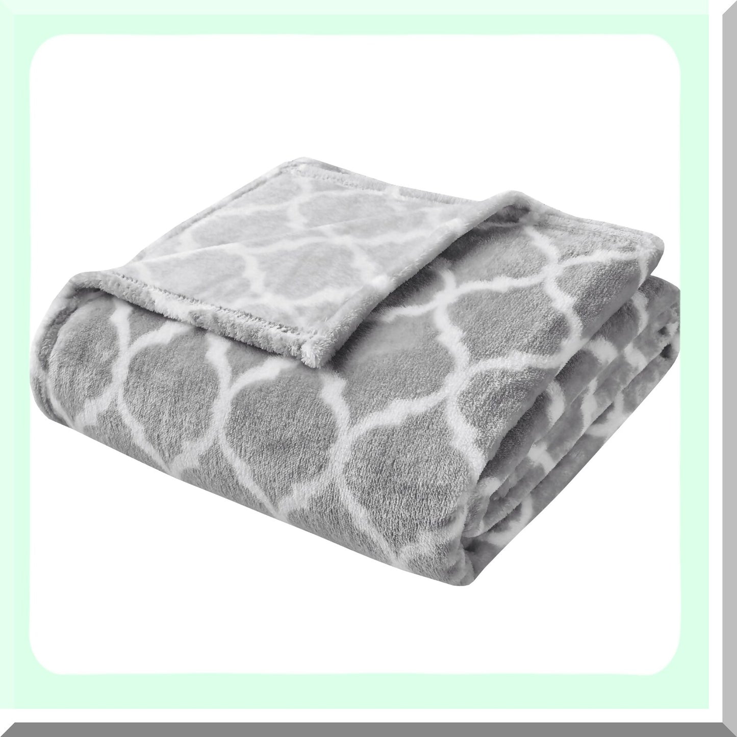 UltraSoft Microlight Plush Throw - Oversized Cozy Blanket for Couch, Sofa, Bed - 60"x70" Grey"