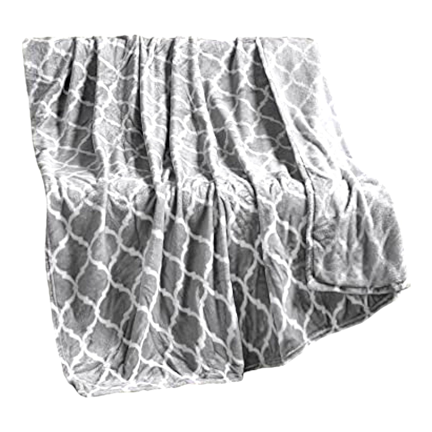UltraSoft Microlight Plush Throw - Oversized Cozy Blanket for Couch, Sofa, Bed - 60"x70" Grey"