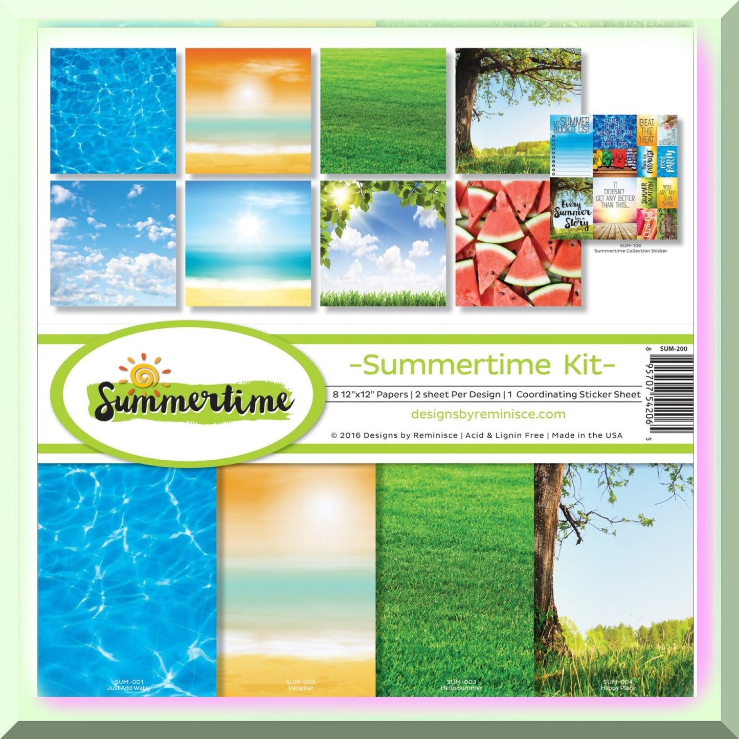 Sunshine Memories Scrapbook Kit 12x12 inches