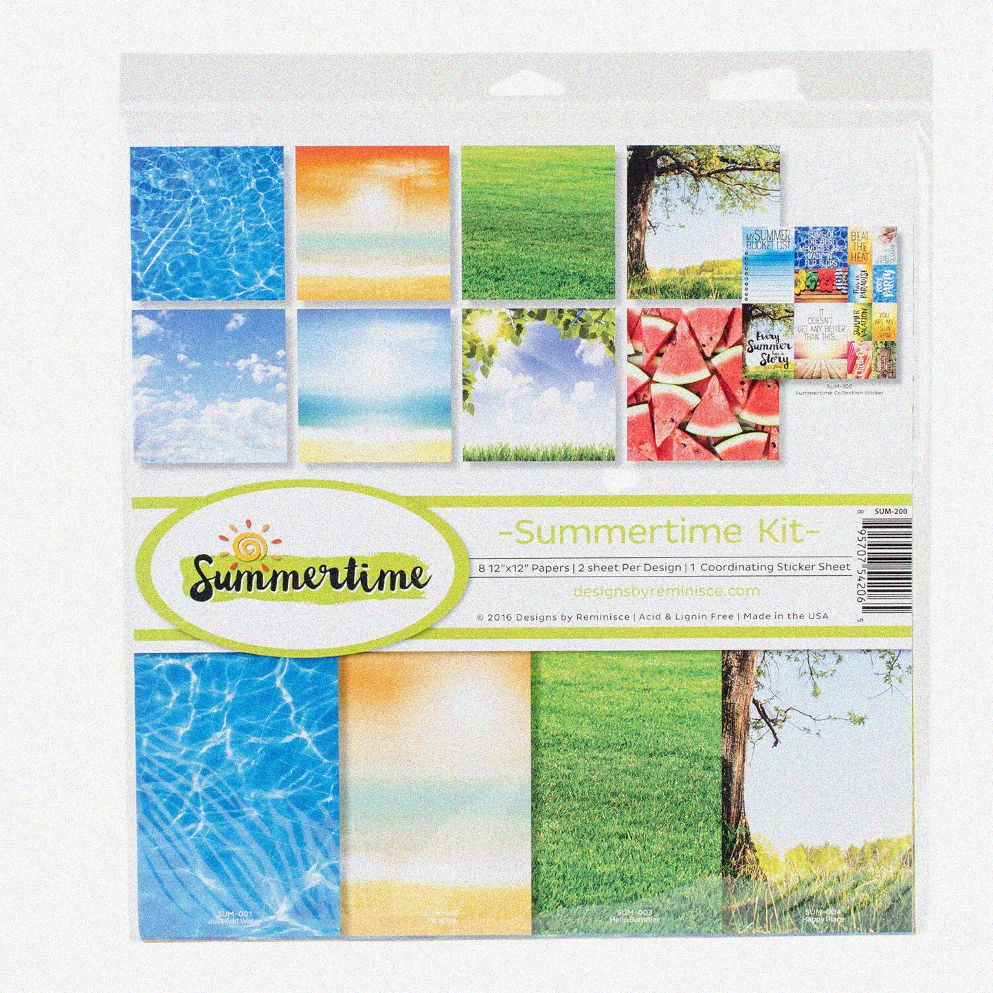 Sunshine Memories Scrapbook Kit 12x12 inches