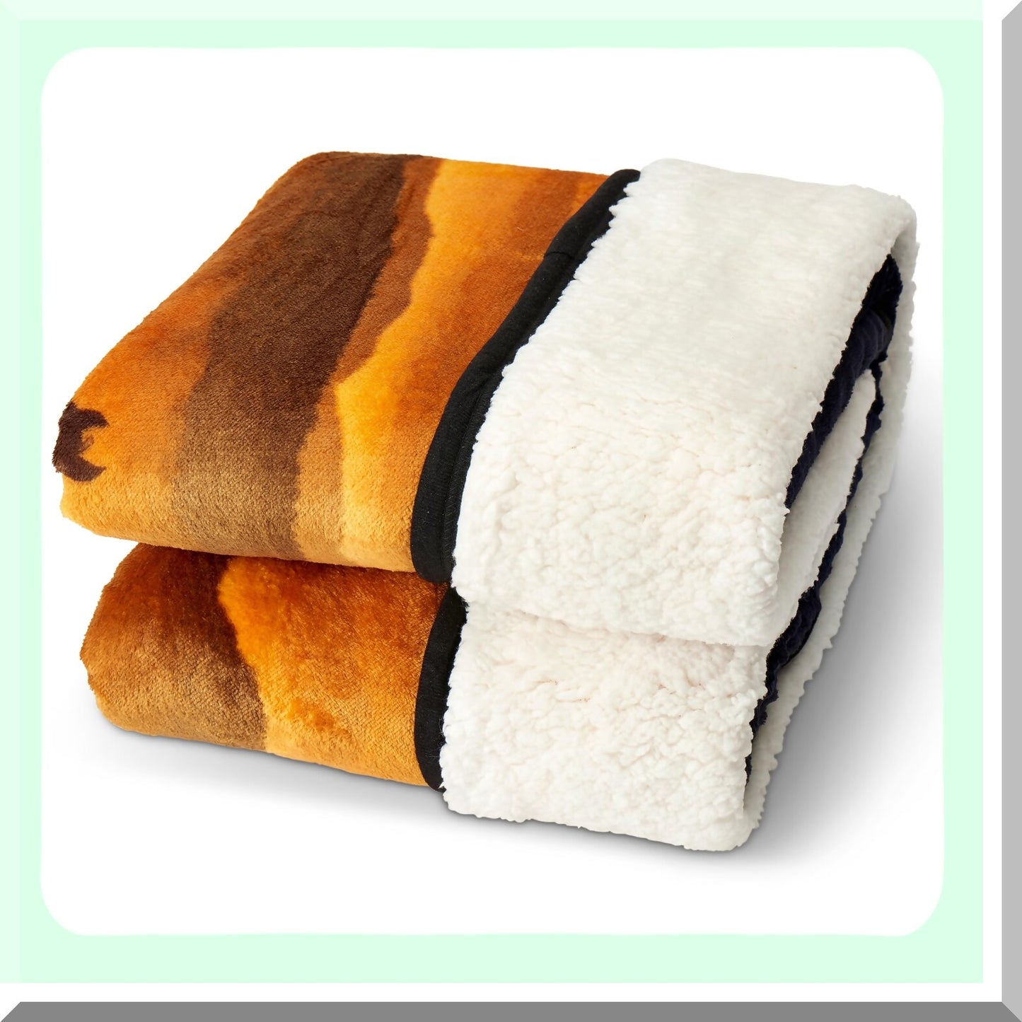 Wild Horses Silk Touch Sherpa Throw - Oversized 60x80 Blanket