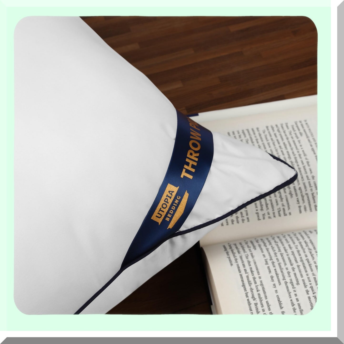 White Decorative Pillow Insert Pack - Set of 4, 22x22 Inches Sofa Cushion Stuffers - Indoor Bed Couch Sham Pillows