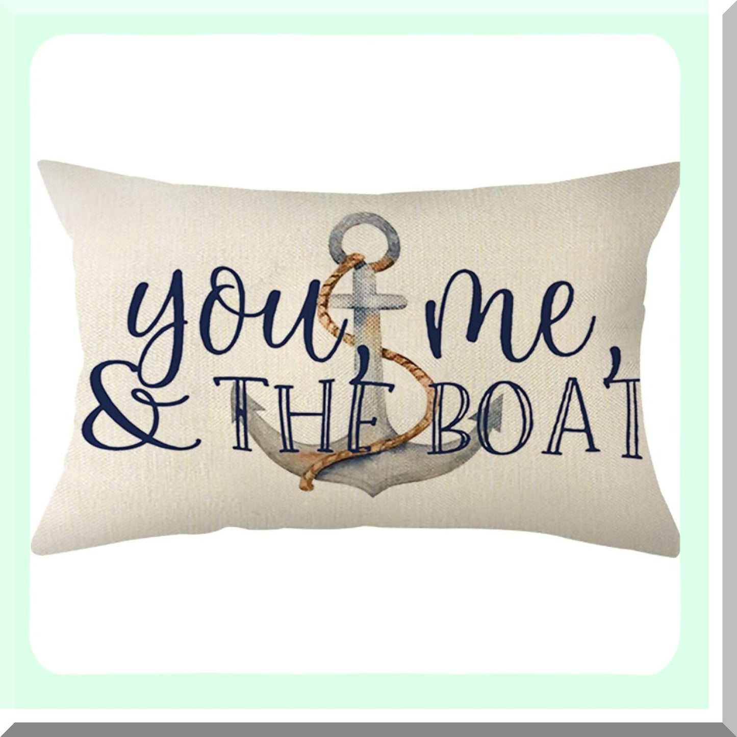 Beach Bliss Summer Pillow Covers - Coastal Decor Cushion Case for Sofa Couch - 12 x 20 Inch Tropical Throw Pillow Cover