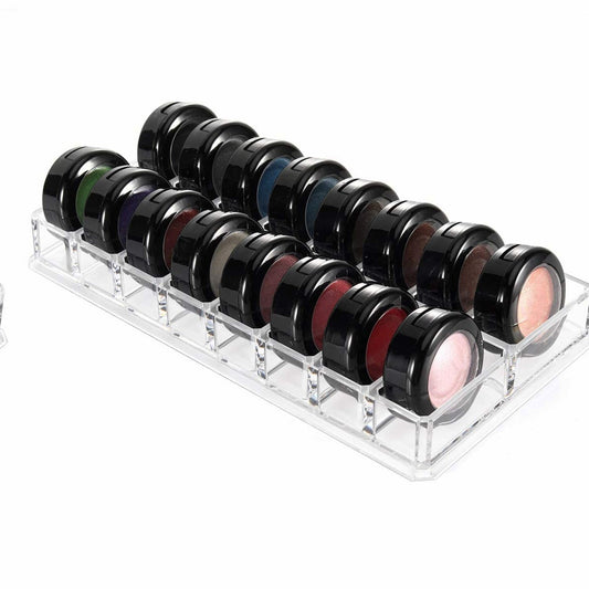 Acrylic Shadow Organizer 16 Slots Clear