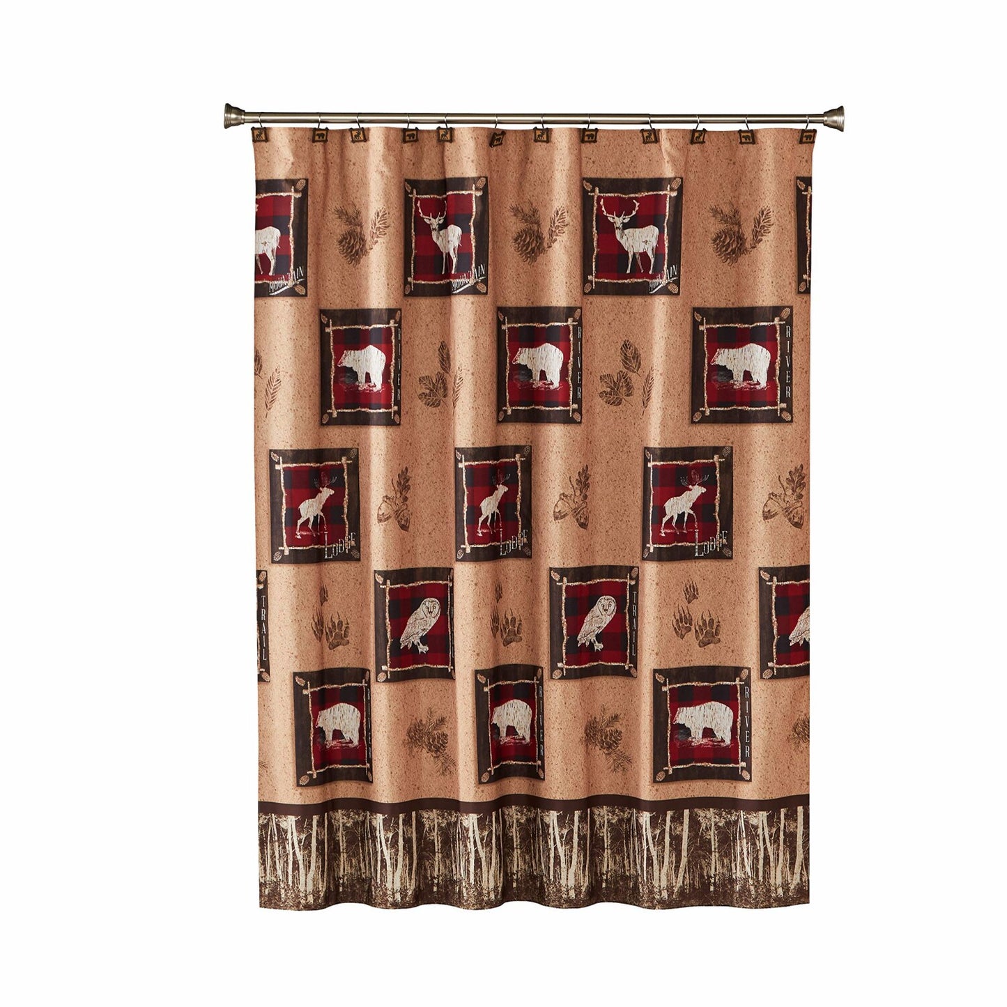 Yellowstone Sundance Brown Shower Curtain