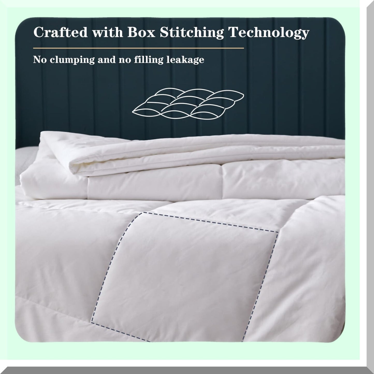 UltraSoft CottonCool All Season Comforter - White - Microfiber Quilted Duvet Insert - Breathable Cooling Bedding - Down Alternative - Size Queen