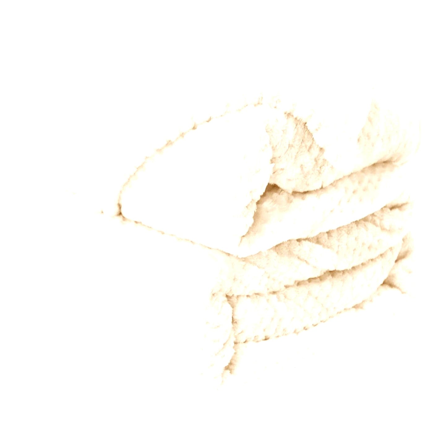 CozyWarm Flannel Fleece Blanket - Soft, Lightweight, and Plush 330GSM Microfiber, 60x78 Inches, Beige - Perfect for Bed and Decorative Use