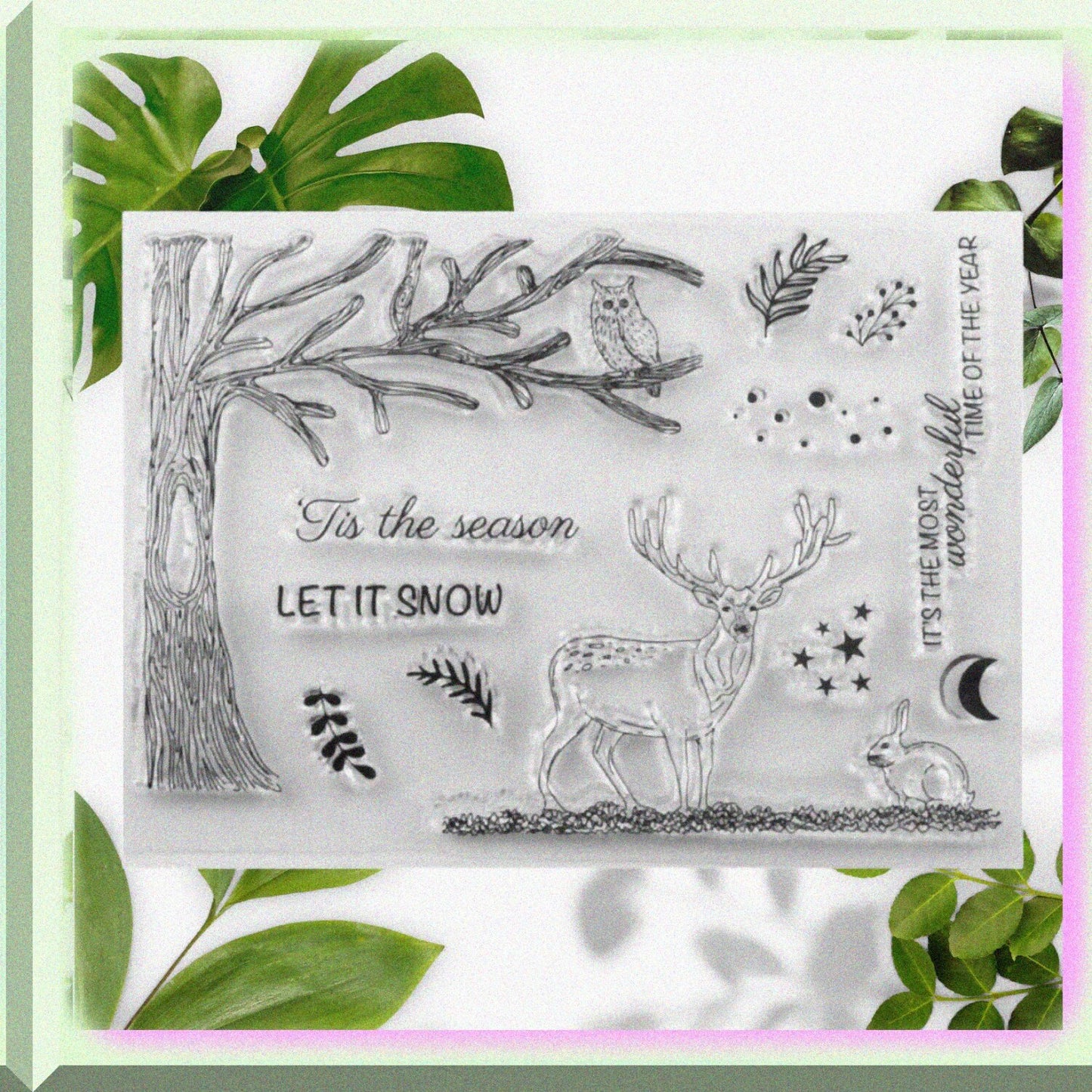 Clear Silicone Stamps Set for Card Making and Scrapbooking