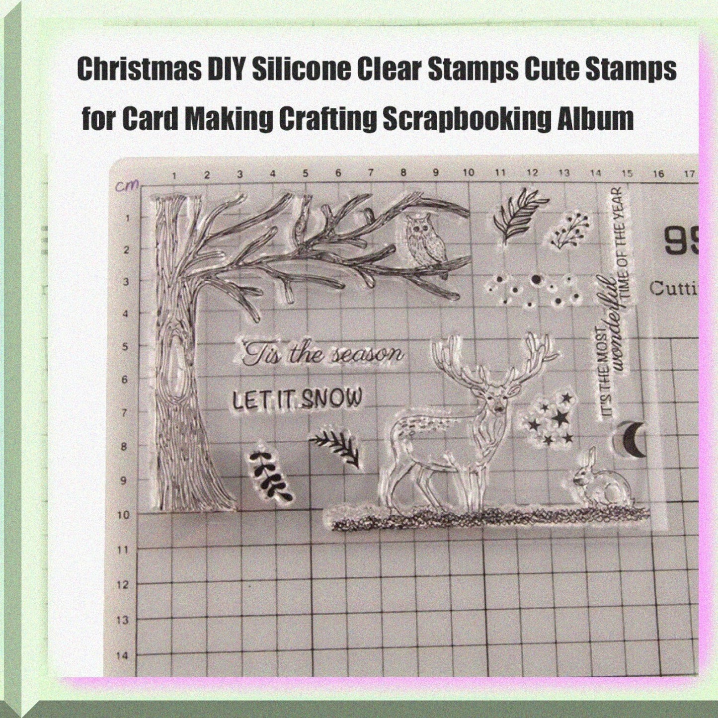 Clear Silicone Stamps Set for Card Making and Scrapbooking
