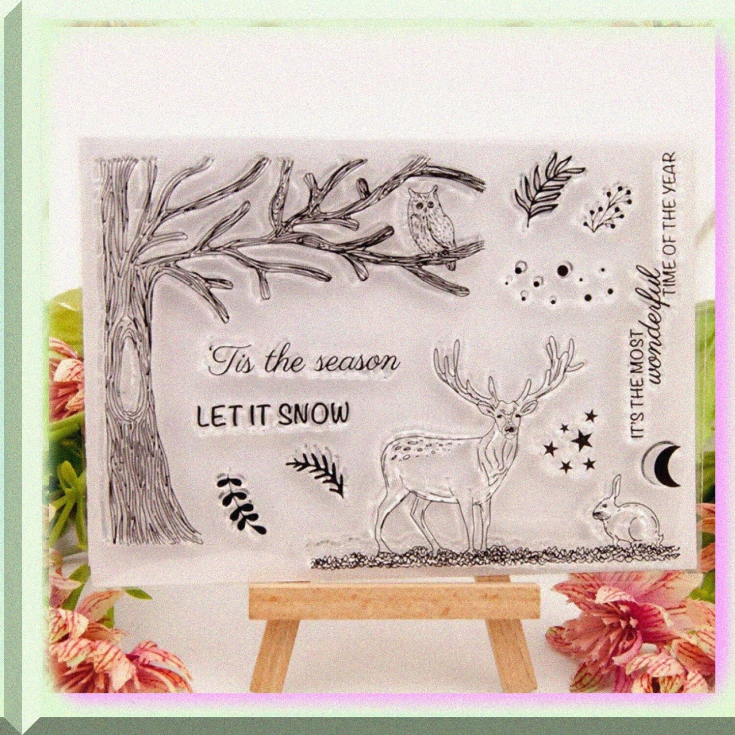Clear Silicone Stamps Set for Card Making and Scrapbooking