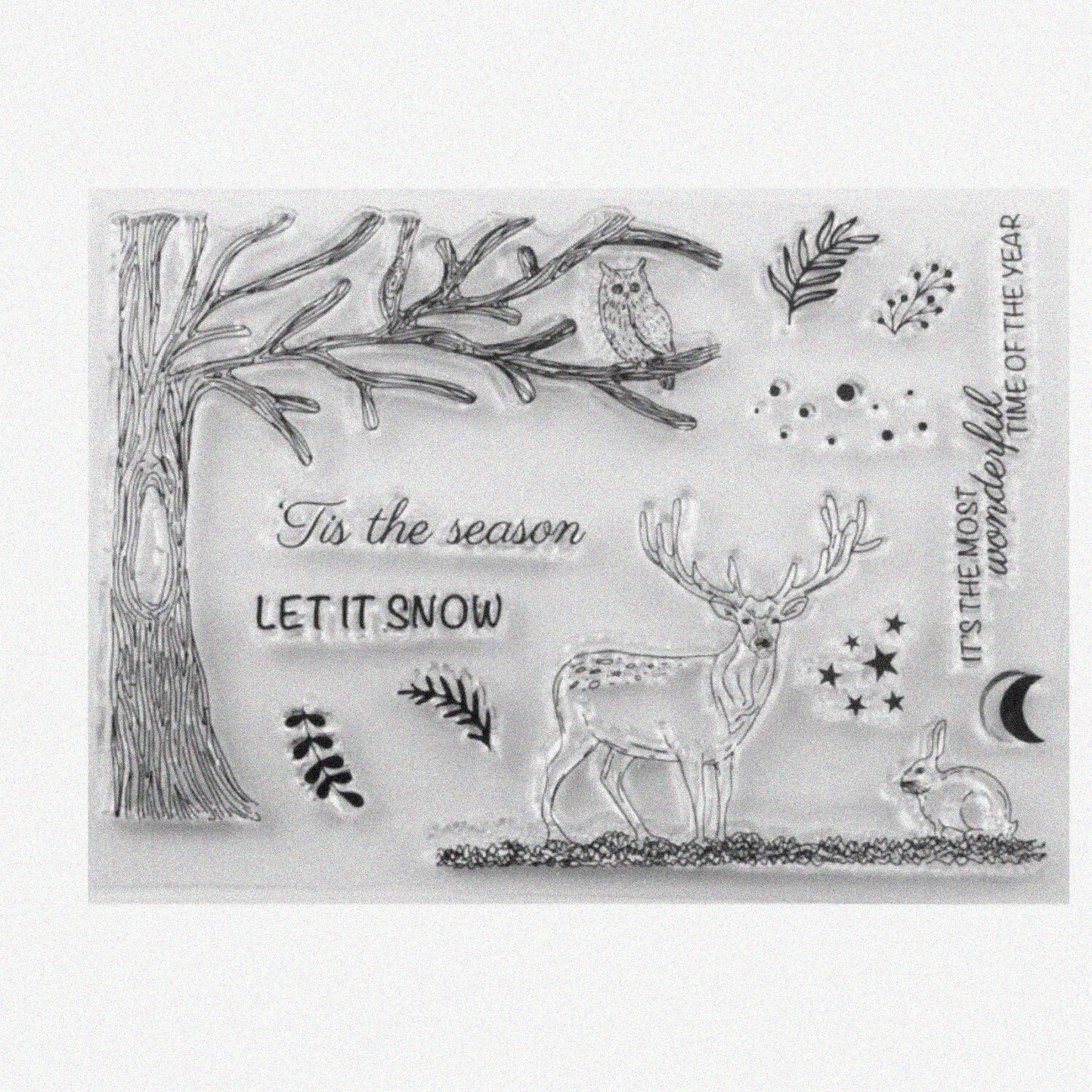 Clear Silicone Stamps Set for Card Making and Scrapbooking