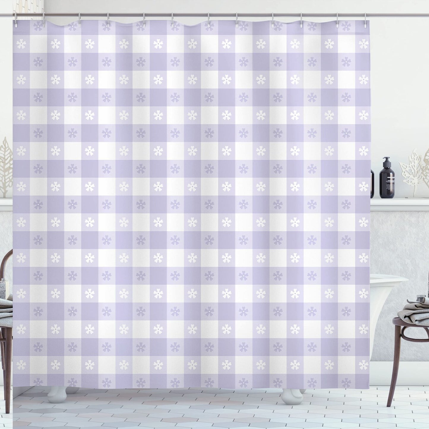 Lavender Shower Curtain 69" x 84" Cloth Fabric