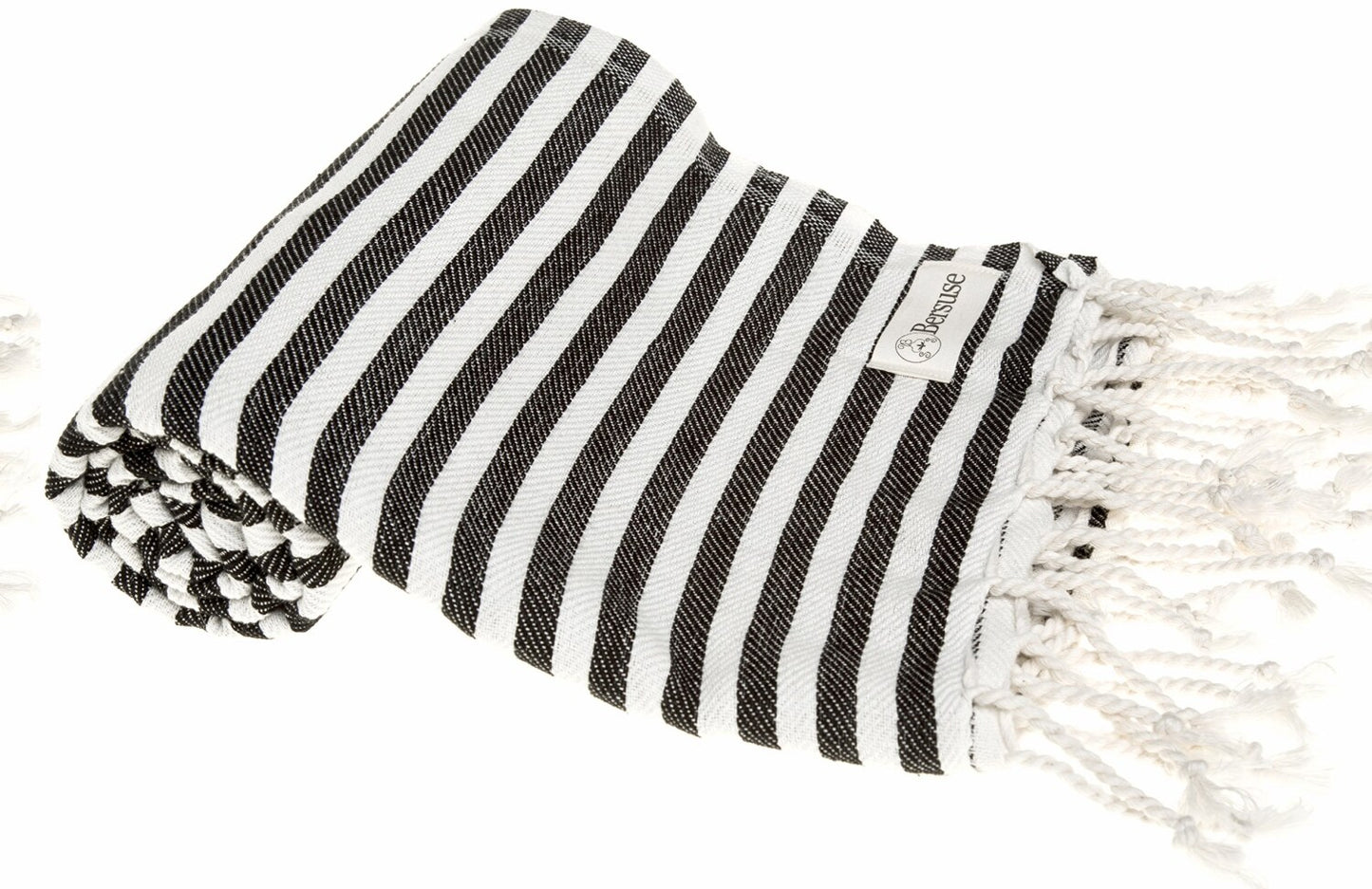 100% Cotton Turkish Towel 37x70 Inches Black