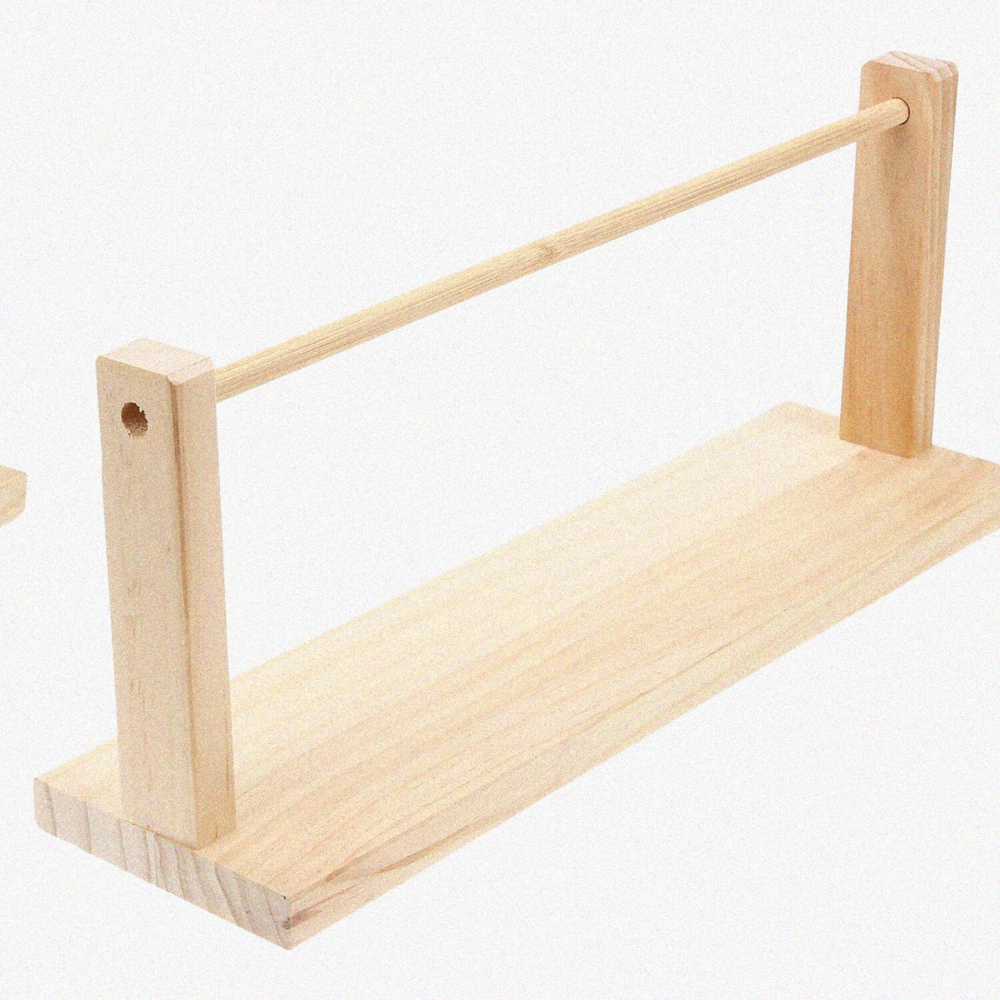 Wood Ribbon Organizer Storage Display Shelf