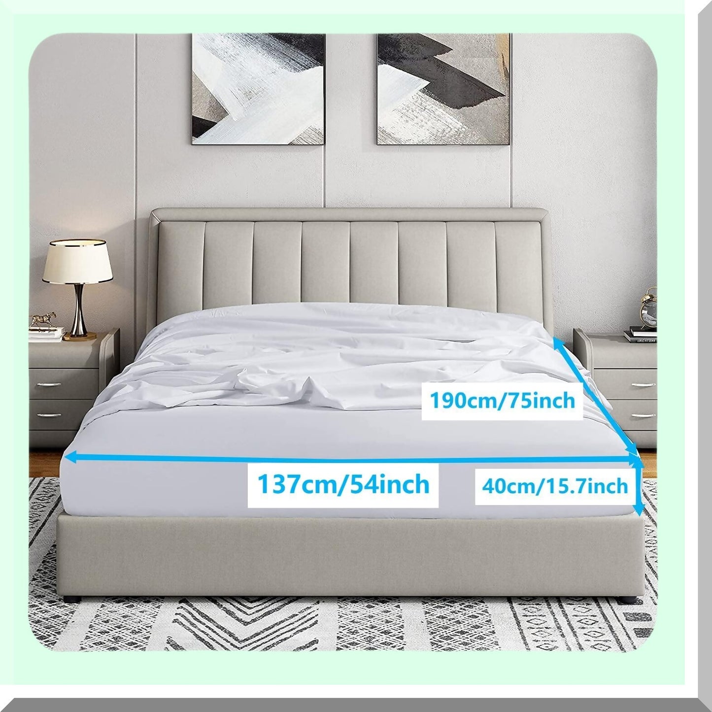 UltraSoft Full White Fitted Sheet Set - 2 Pack | Deep Pocket Microfiber Bed Sheets | Wrinkle & Fade Resistant | Full Size Bedding Set | Soft & Cozy Full Fitted Sheets Only