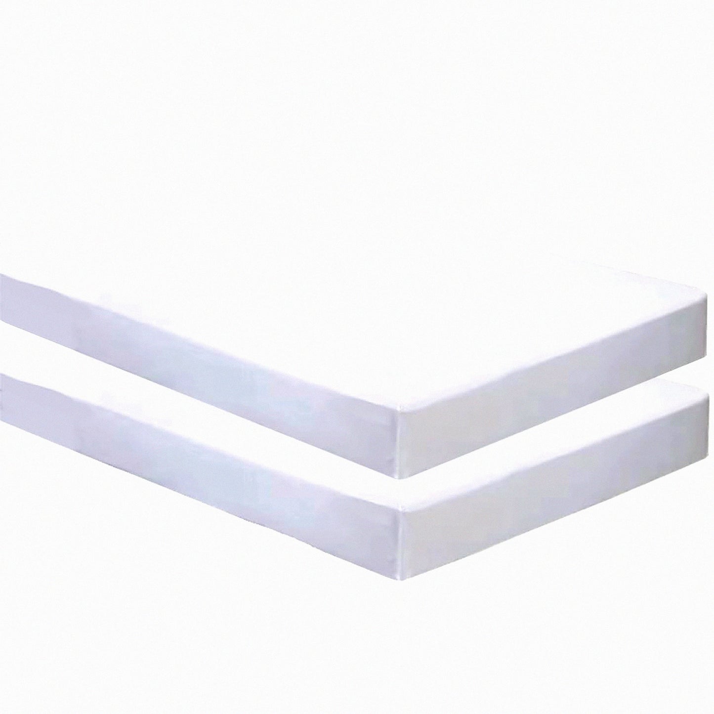 UltraSoft Full White Fitted Sheet Set - 2 Pack | Deep Pocket Microfiber Bed Sheets | Wrinkle & Fade Resistant | Full Size Bedding Set | Soft & Cozy Full Fitted Sheets Only