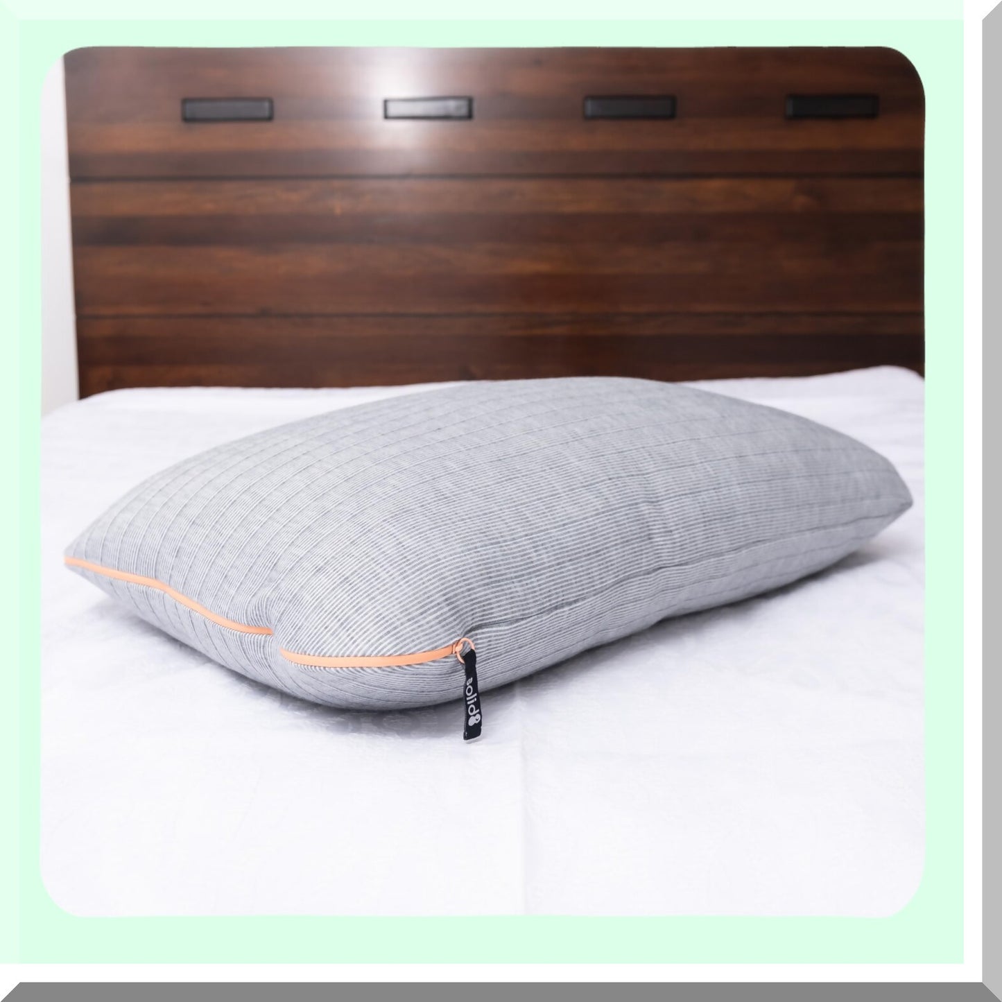 Arctic Chill Soft Touch Cooling Pillow - Grey - Standard/Queen Size - Down Alternative - Breathable Fabric - Hypoallergenic - Soft Density