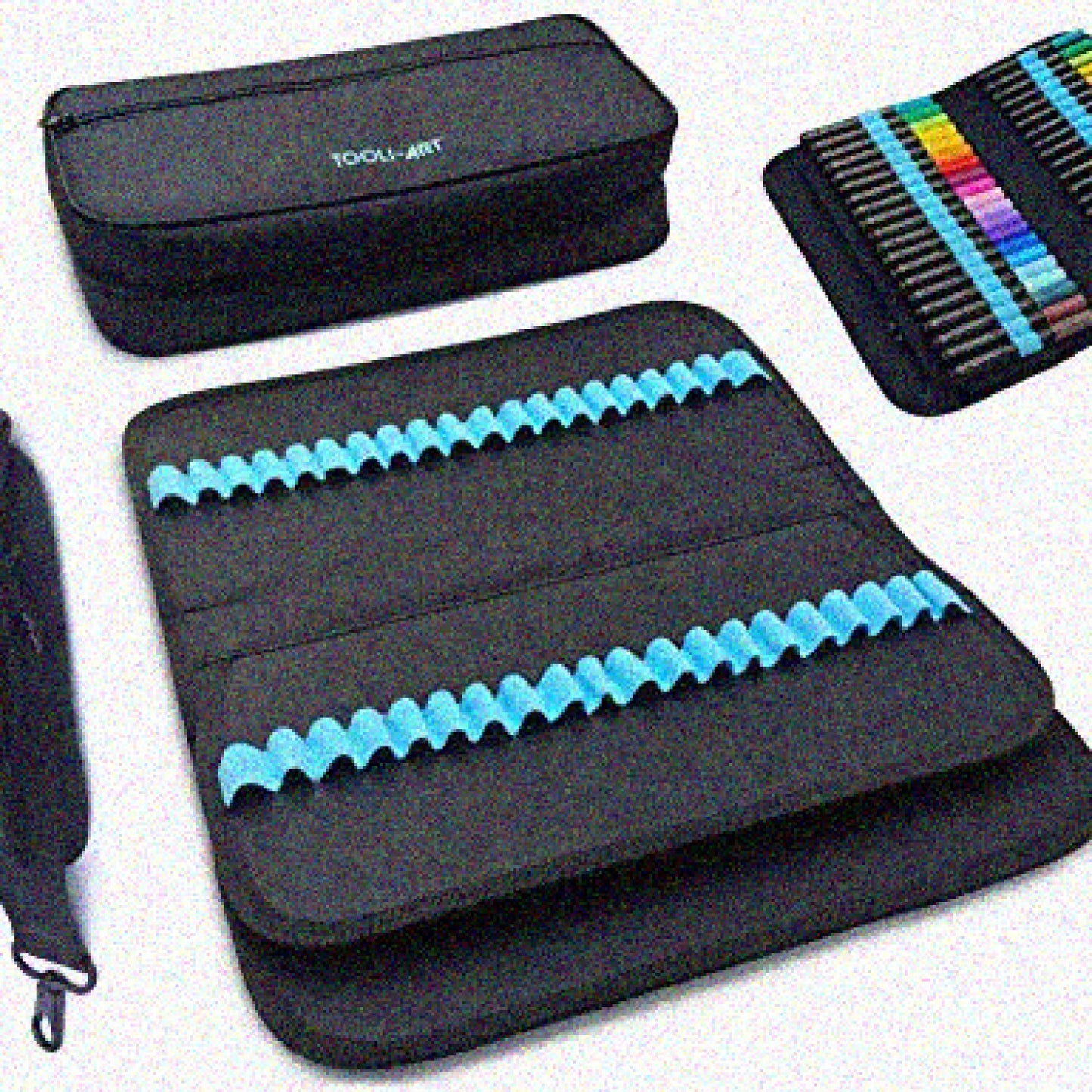 Marker Pen Carrying Case 120 Slots Black