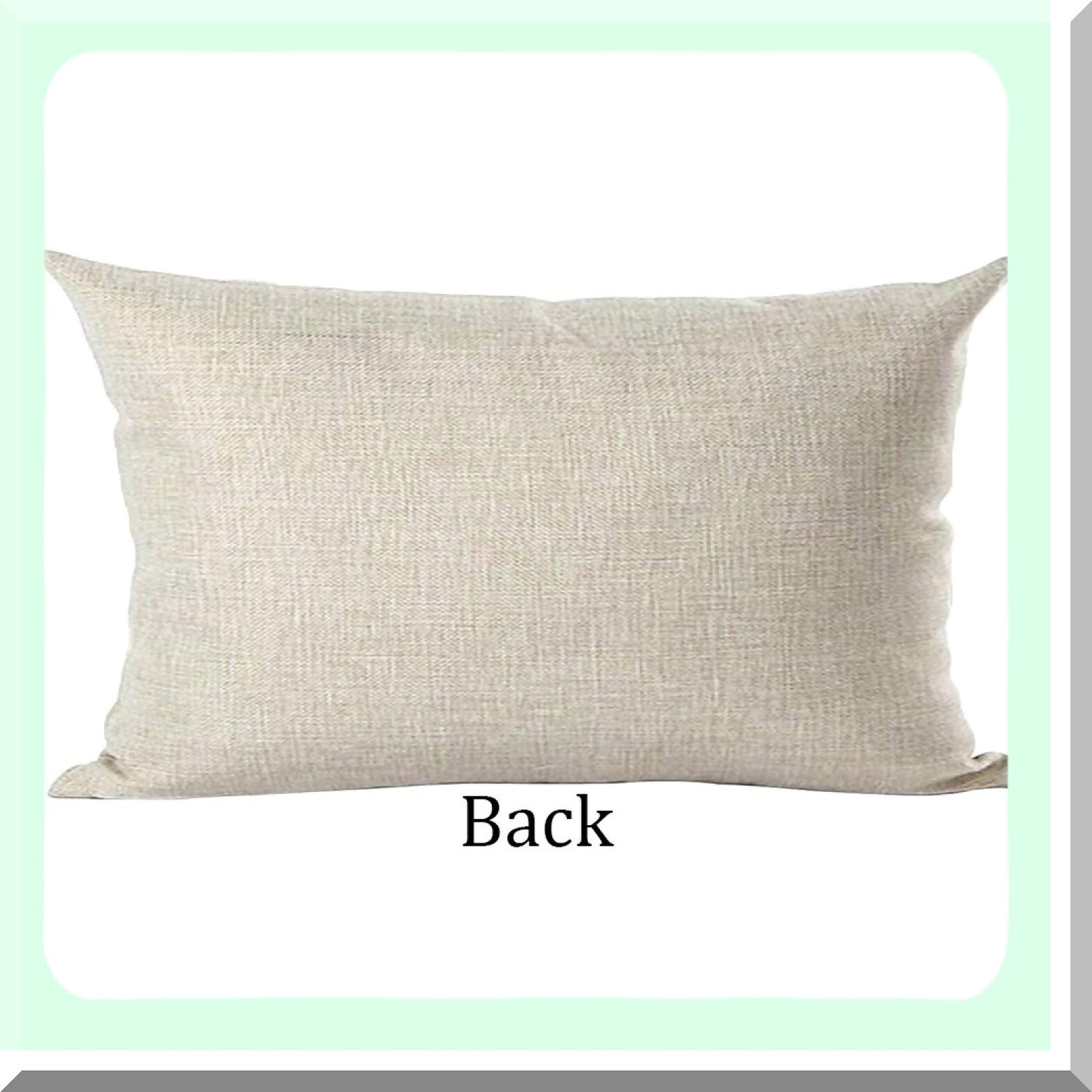 Family Love Quote Decorative Lumbar Pillow Cover - Black Word Art Design for Home Living Room Bed Sofa Car - Cotton Linen Rectangular 12 x 20 Inches