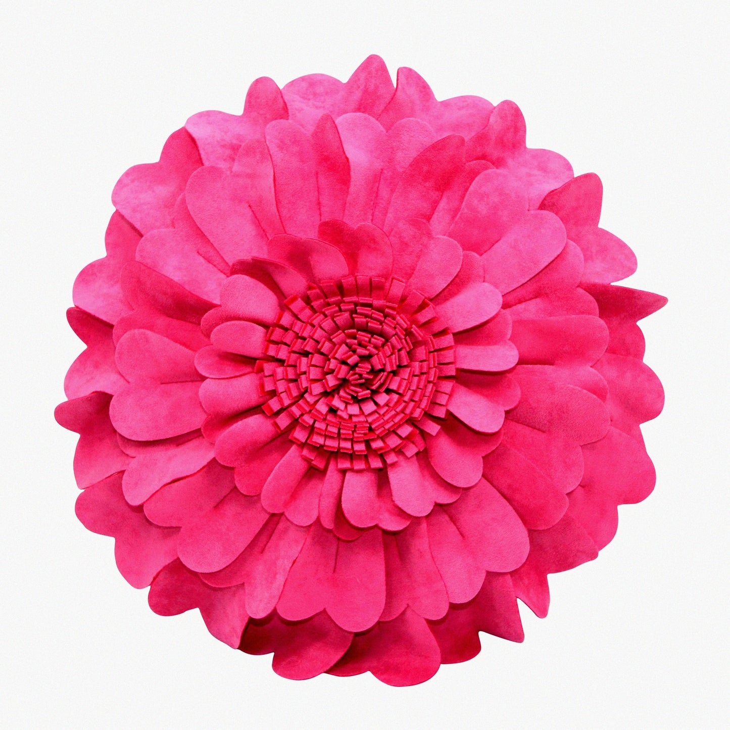 Sunflower Sweetheart 3D Round Decorative Pillow - Pink Flower Throw Pillow for Home Decor, Bed, Couch - 13 Inch