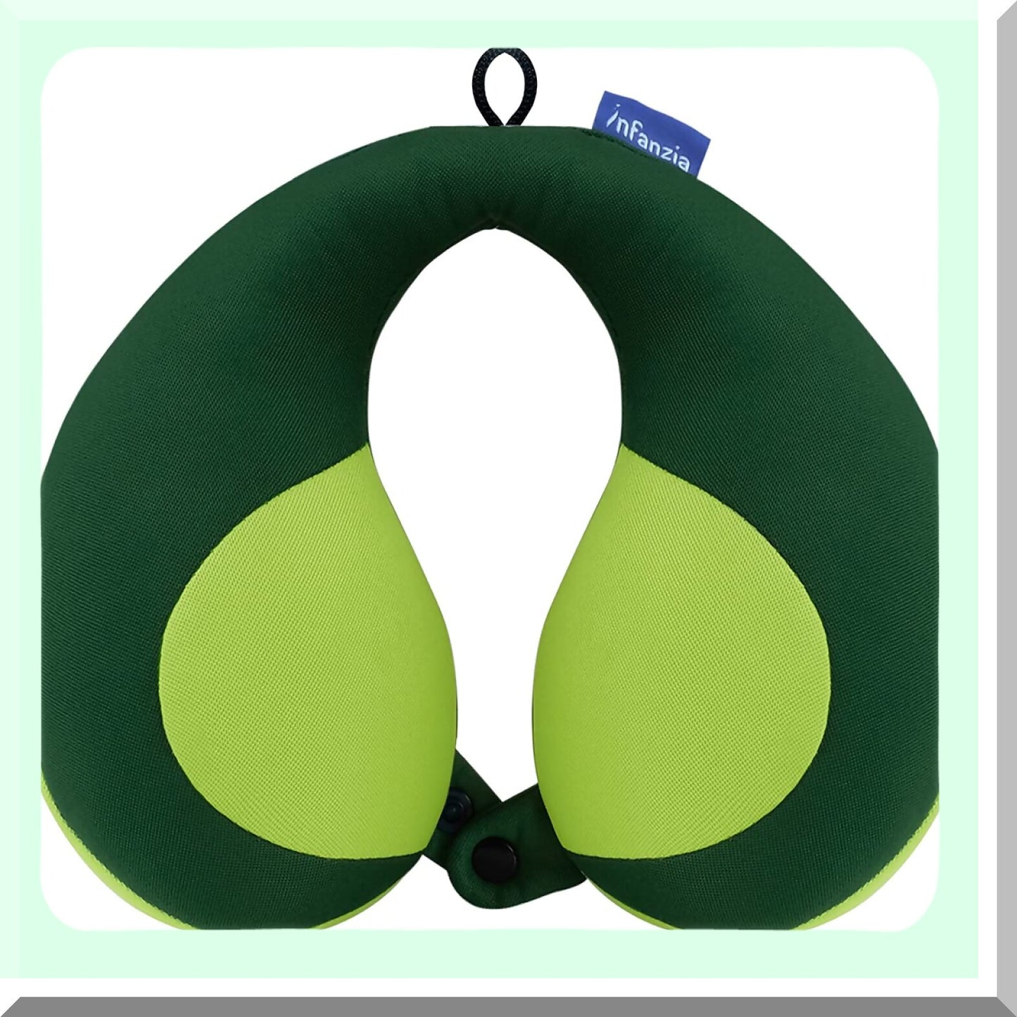 ChinGuard Kids Travel Pillow - Prevent Head Drooping, Comfortable Neck Support, Gift for Toddler/Child, Green Color, Head & Neck Support