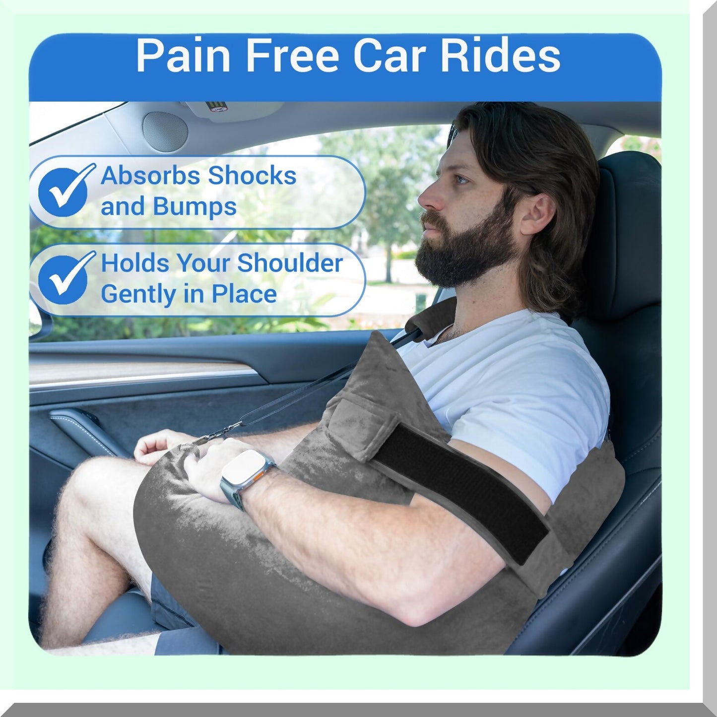 ComfortEase Rotator Cuff Pillow - Super Soft Shoulder Surgery Pillow for Post-op Relief and Arm Support Healing - Shoulder Pain Relief Pillow