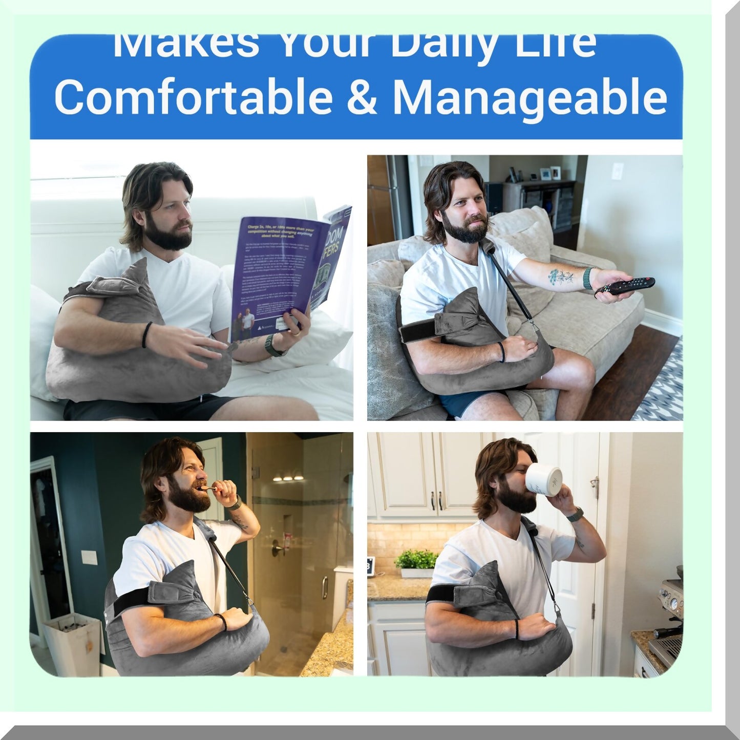 ComfortEase Rotator Cuff Pillow - Super Soft Shoulder Surgery Pillow for Post-op Relief and Arm Support Healing - Shoulder Pain Relief Pillow