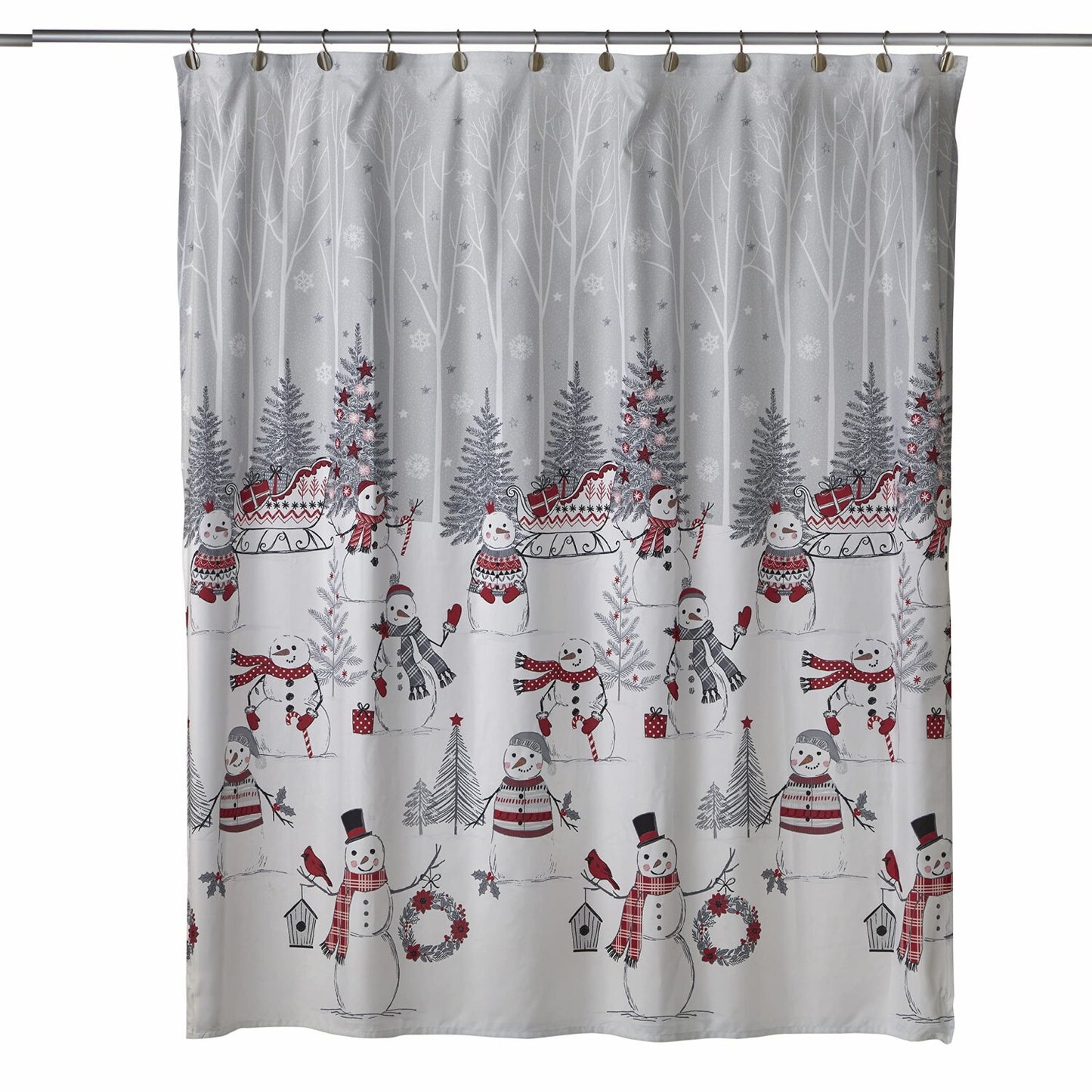 Whistler Snowman Shower Curtain Multi