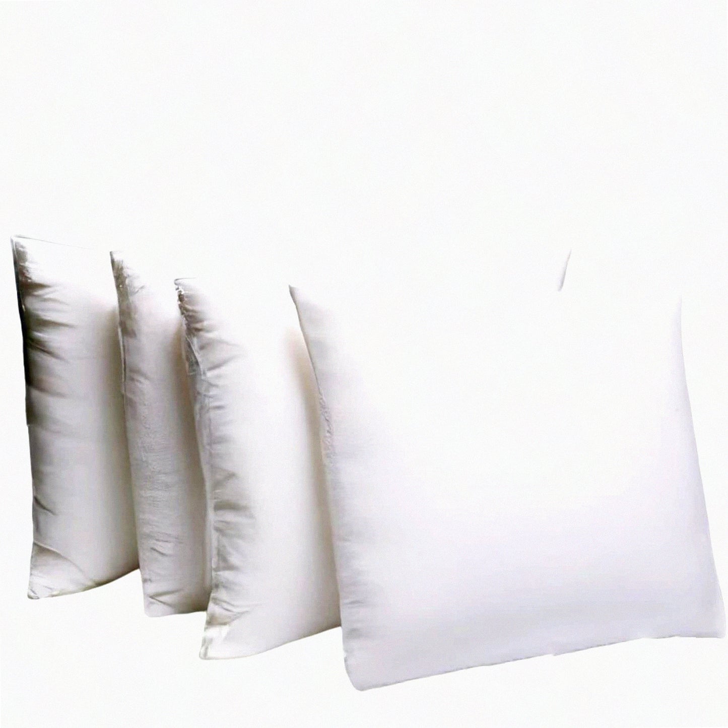 Hypoallergenic Square Form Decorative Pillow Set - Premium 18x18 Inserts for Sofa, Couch, Bed & Chair - Set of 4 - 18 Inches