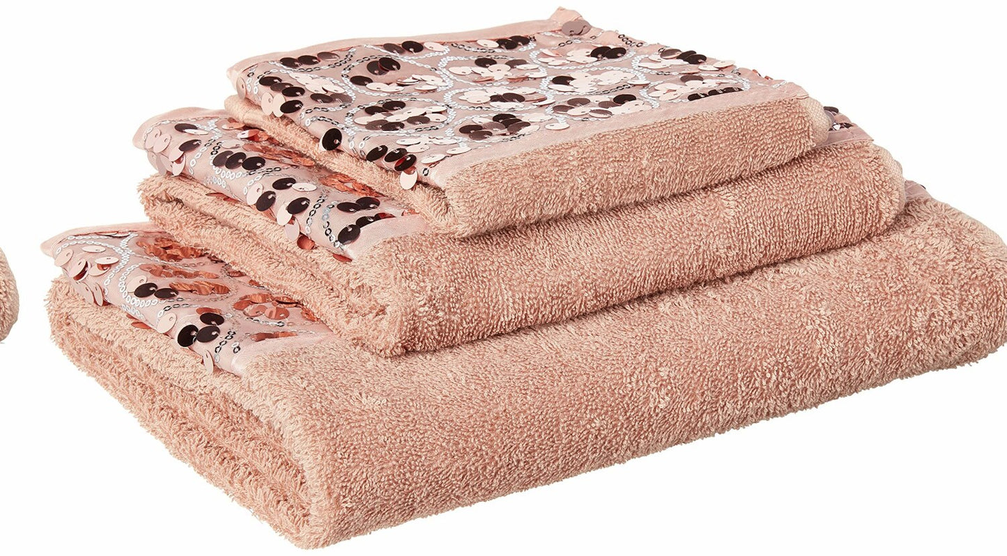 3-Piece Pink Bathroom Towel Set