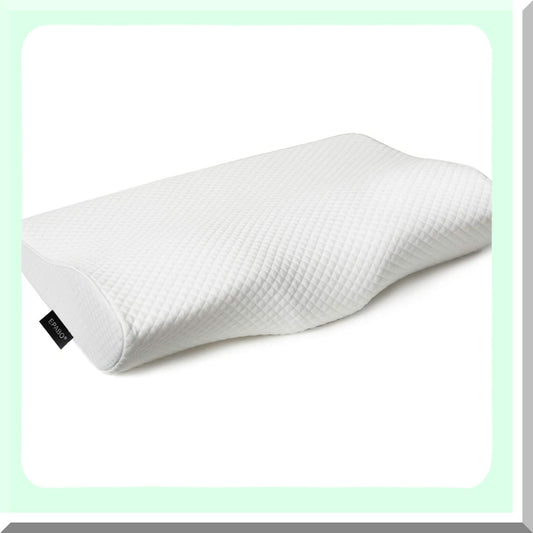 ErgoRest Memory Foam Contour Pillow - Orthopedic Support for Neck Pain Relief, Ideal for Side, Back, and Stomach Sleepers, Soft Queen Size with Free Pillowcase