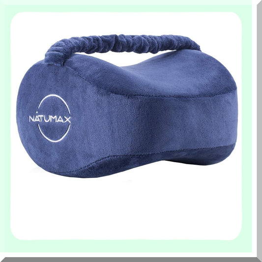 OrthoSleep Comfort Knee Pillow - Sciatica Relief for Side Sleepers. Memory Foam Leg Pillow for Back, Leg, Pregnancy, Hip & Joint Pain. Includes Sleep Mask & Ear Plugs.