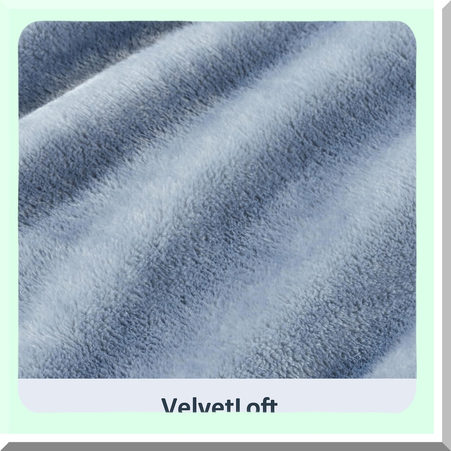 VelvetLoft Cozy Plush Throw - Lightweight, Soft, Fuzzy Blanket for Bed & Couch, Polar Blue, 50x60 Inches