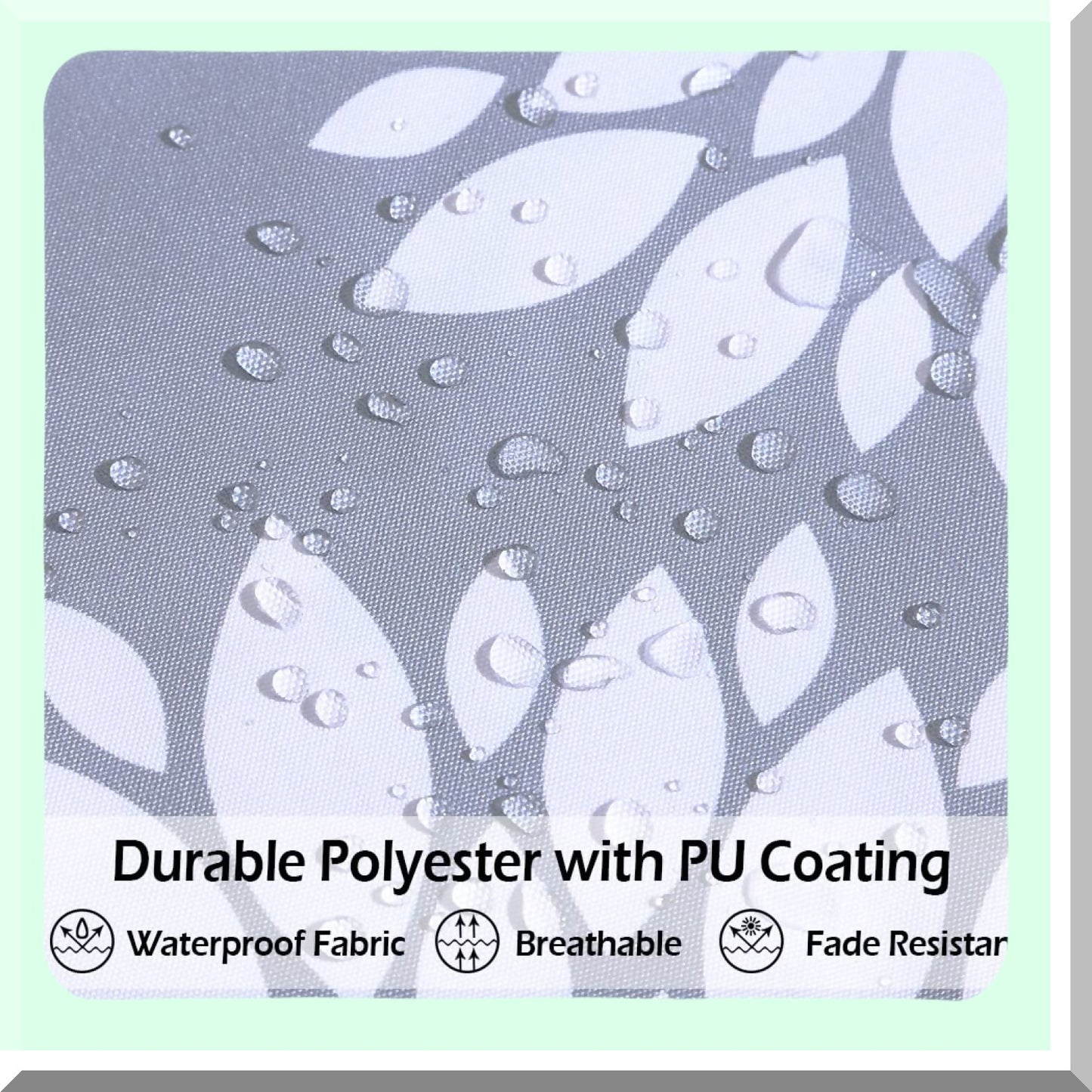 Neutral Elegance Decor Set - 18x18 Grey & White Outdoor Waterproof Pillow Covers for Living Room Sofa - 4 Pack of Light Grey Couch Pillows