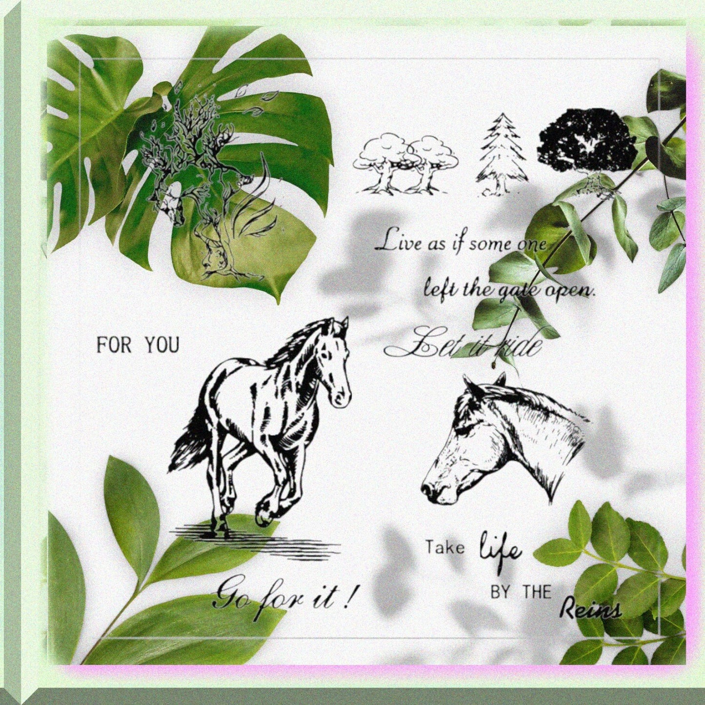 Mixed Stamps DIY Clear Rubber Silicone for Card Making Scrapbooking