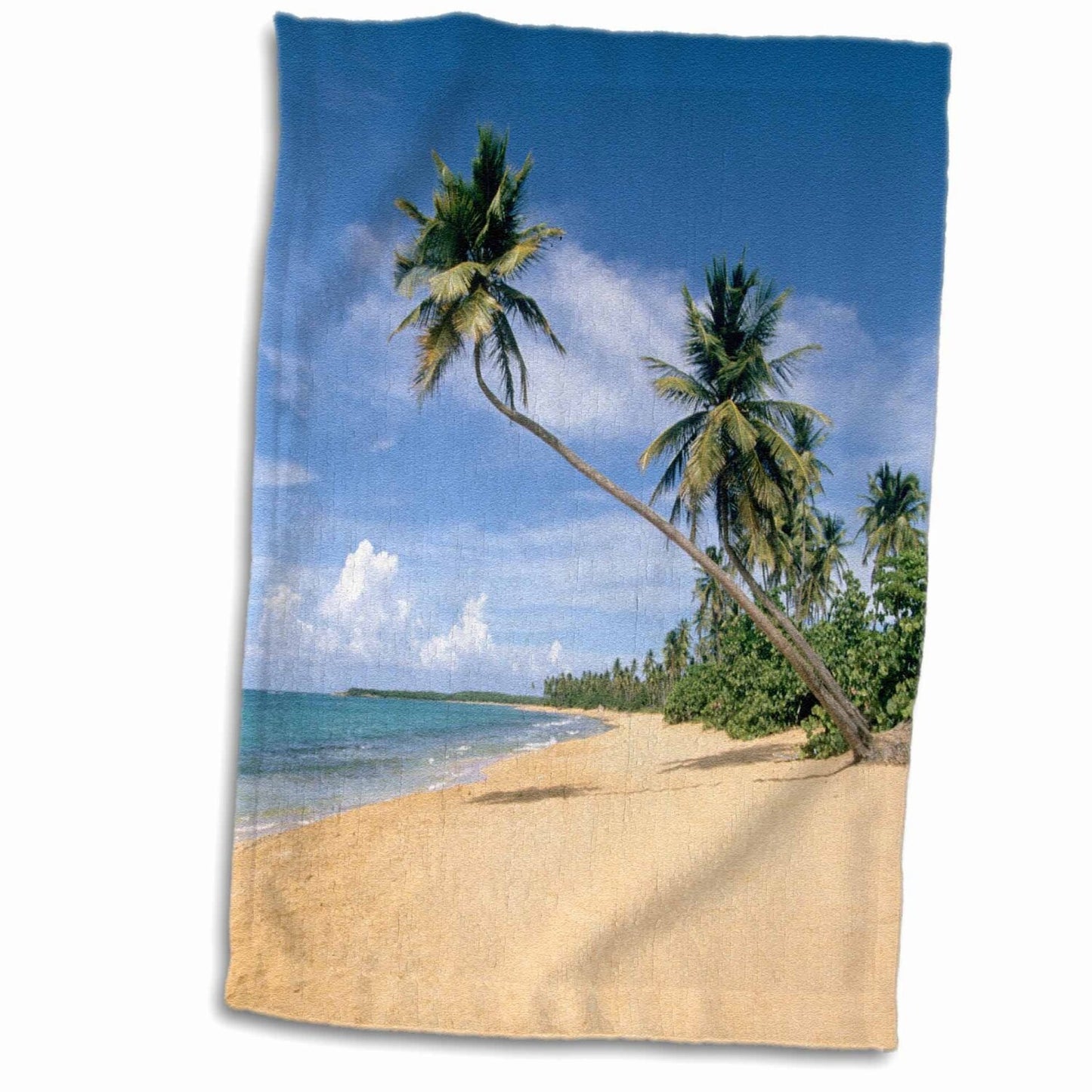 3D Rose Tropical Beaches of Puerto Rico Hand/Sports Towel 15x22