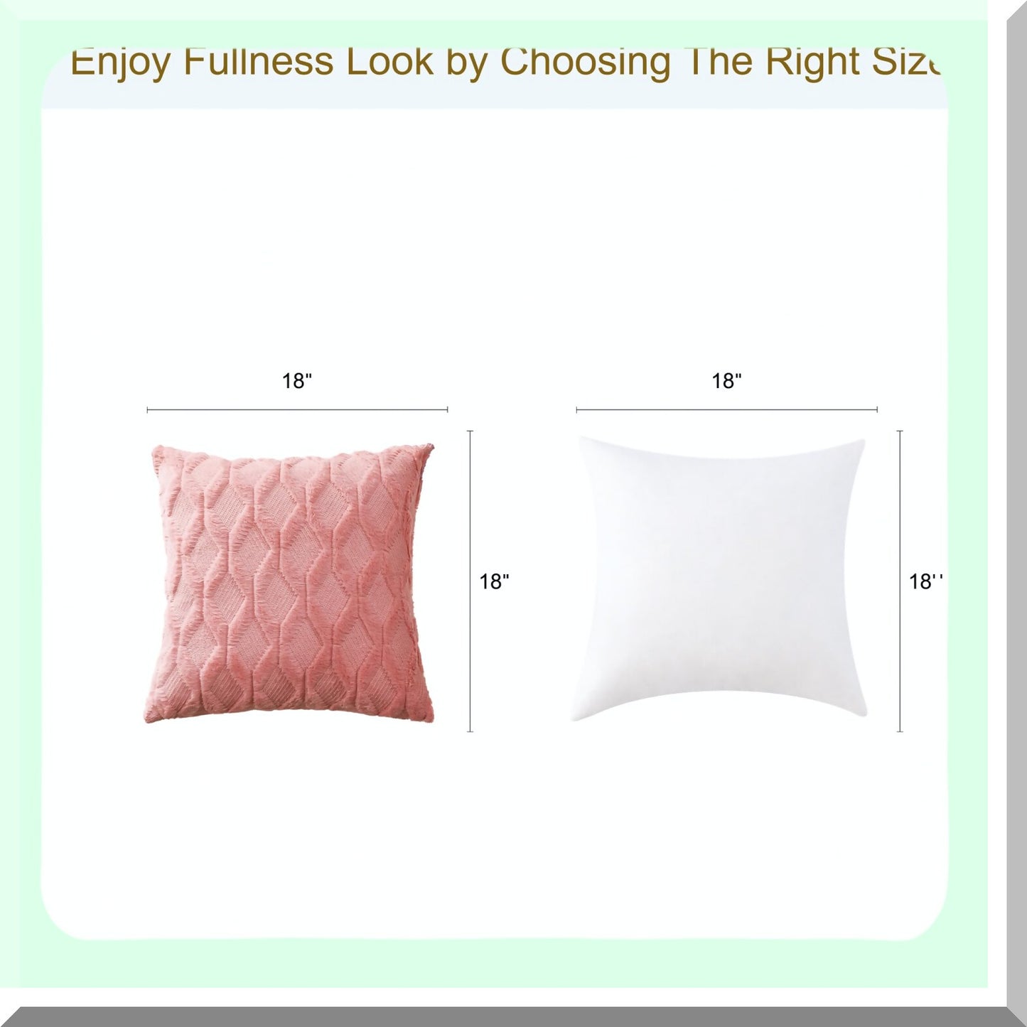 Velvet Farmhouse Cushion Covers - Set of 2 Decorative Boho Pillow Cases for Couch - Soft Plush Square Throw Pillowcases 18x18 Inches in Coral Red