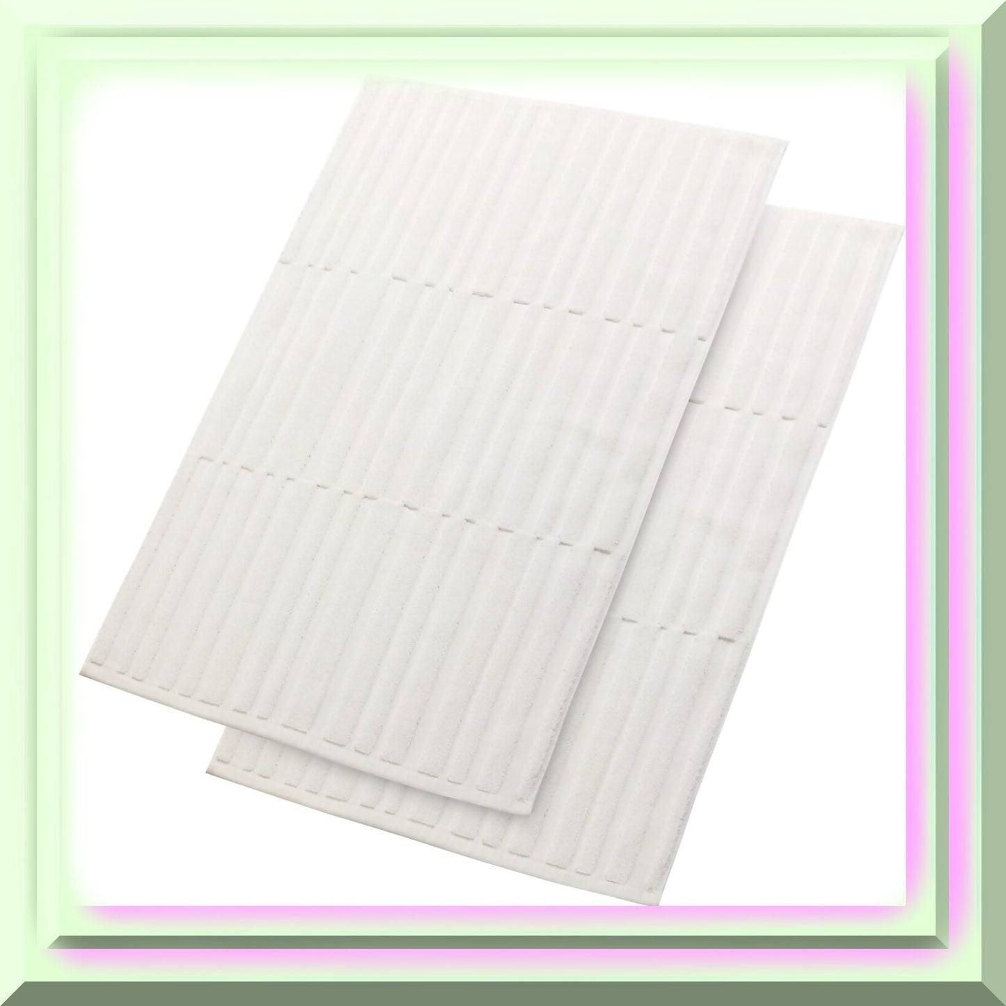 White Cotton Bath Mat Set 2 Pack