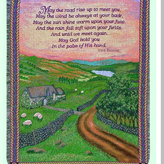 Emerald Heritage 50x60 Tapestry Throw - Irish Blessings Collection